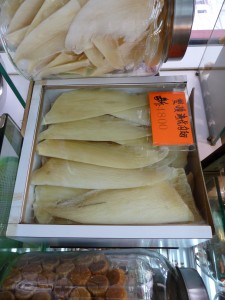 Shark fins for sale in Hong Kong 